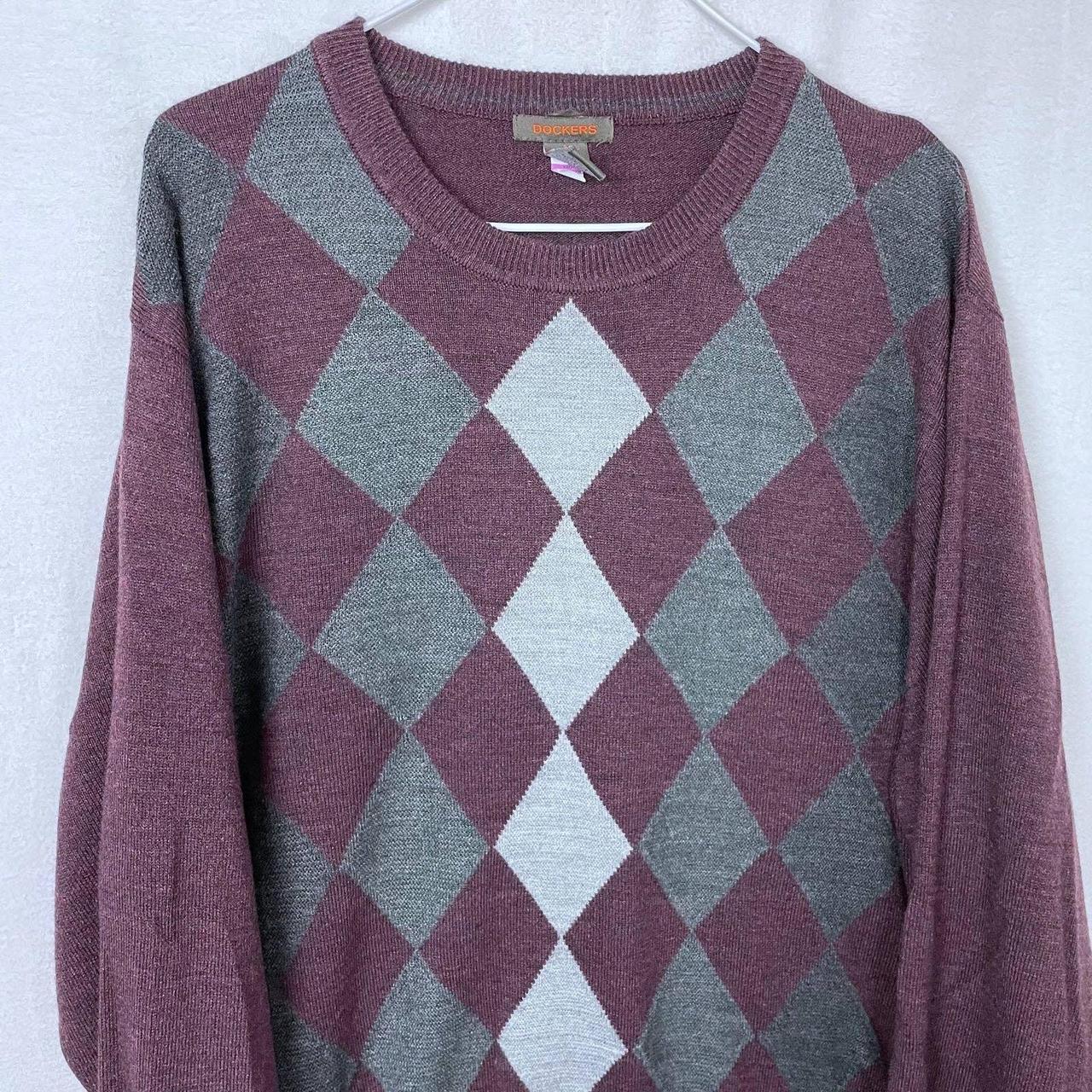 argyle sweater depop