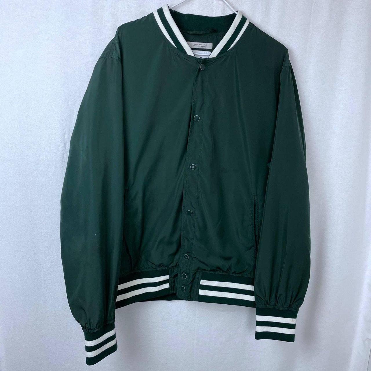 Mens Green Goodfellow & Co Varsity Jacket. Snap up.... - Depop