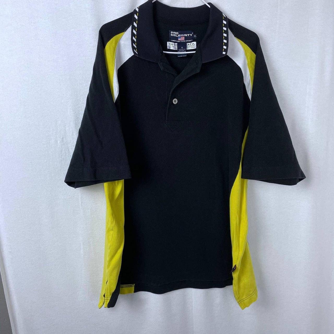 Men's Black and Yellow Polo-shirts | Depop