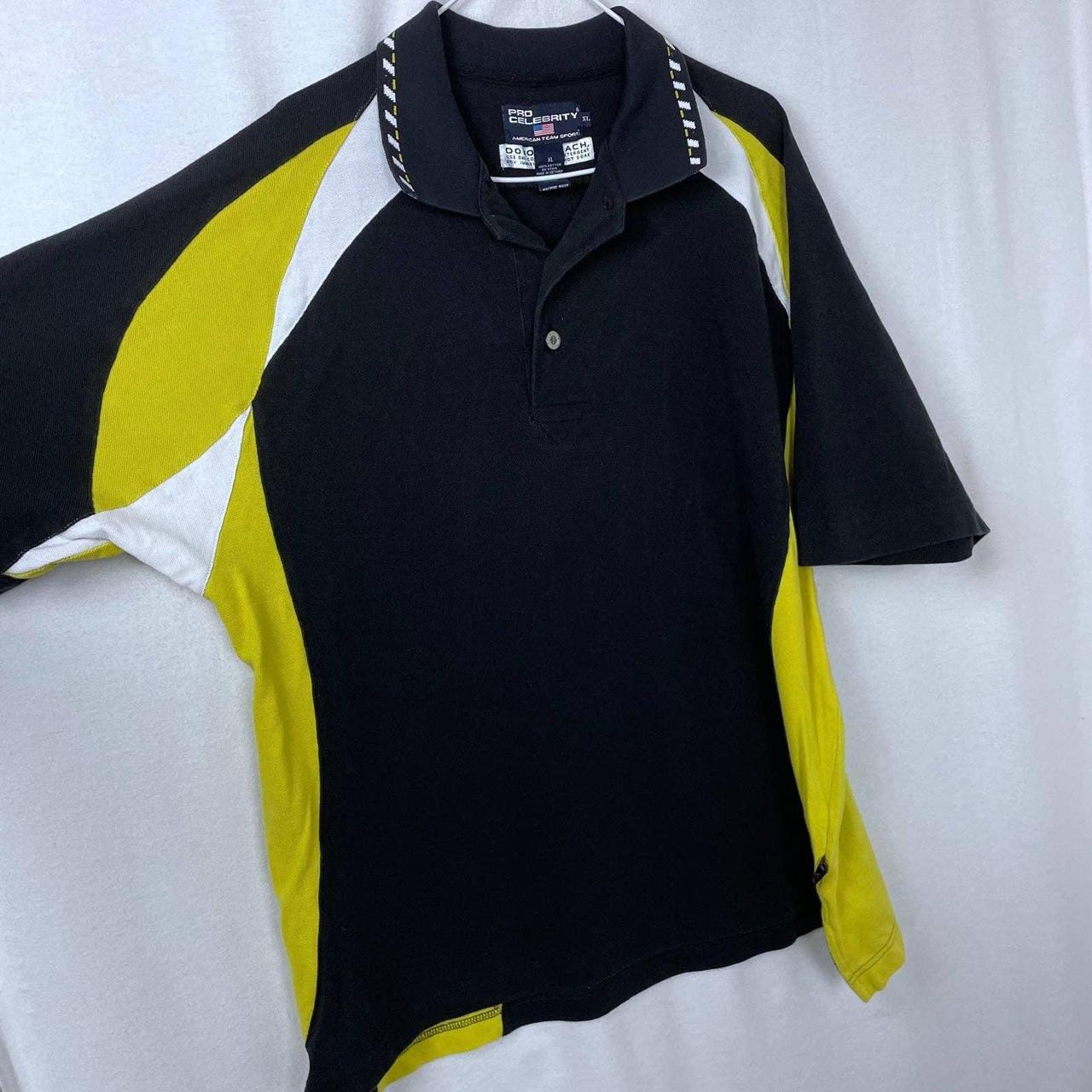 Men's Black and Yellow Polo-shirts | Depop
