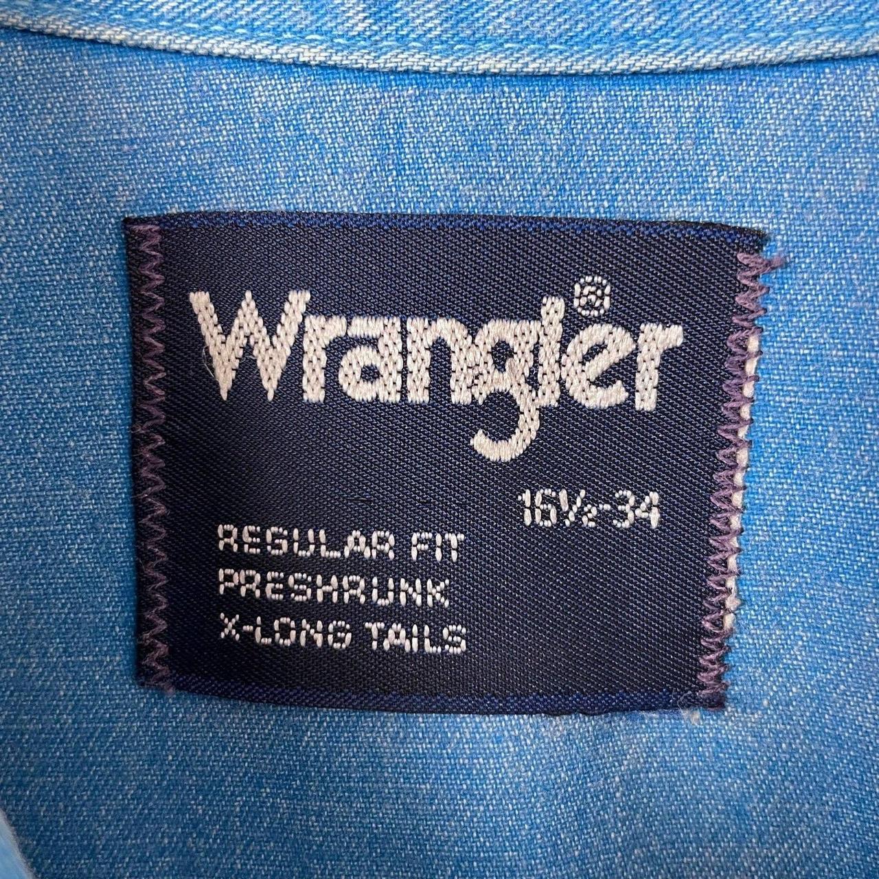 Wrangler Men's Blue Shirt | Depop