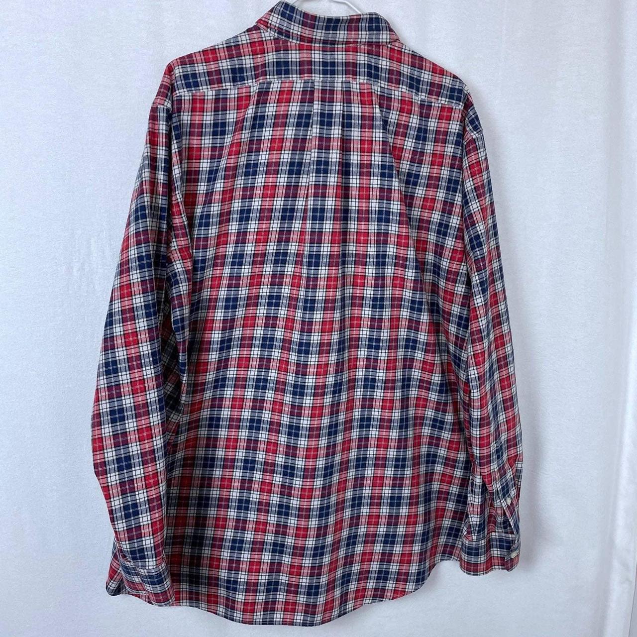 Red Plaid Vineyard Vines Performance Long Sleeve... - Depop