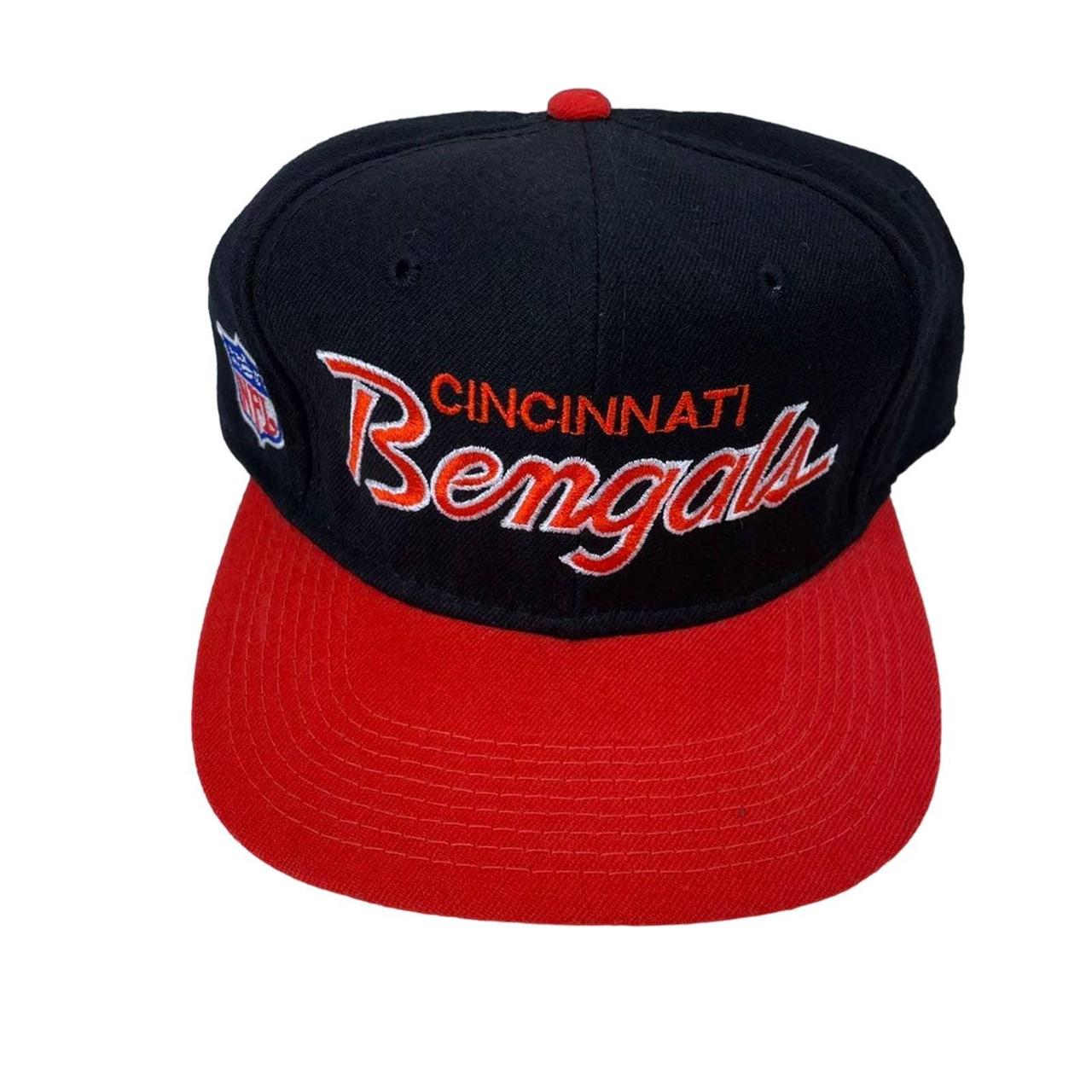 Vintage Cincinnati Bengals Script Hat Adult 7 1/2 - Depop