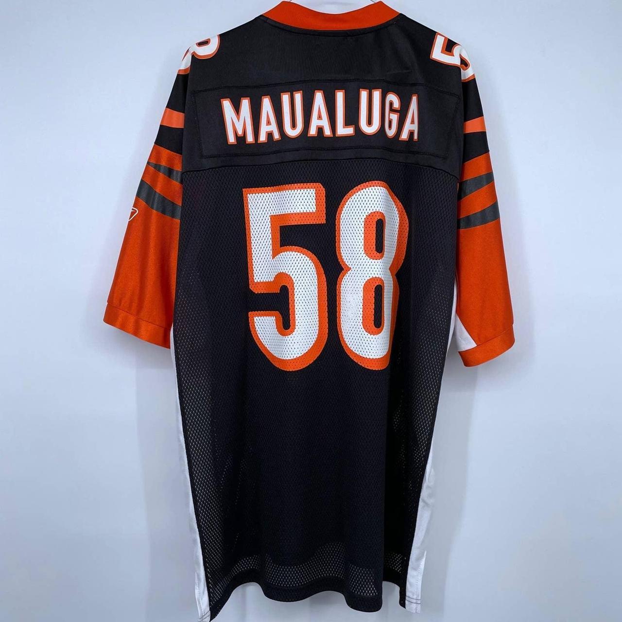 Reebok, Shirts, Cincinnati Bengals Rey Maualuga Jersey 58