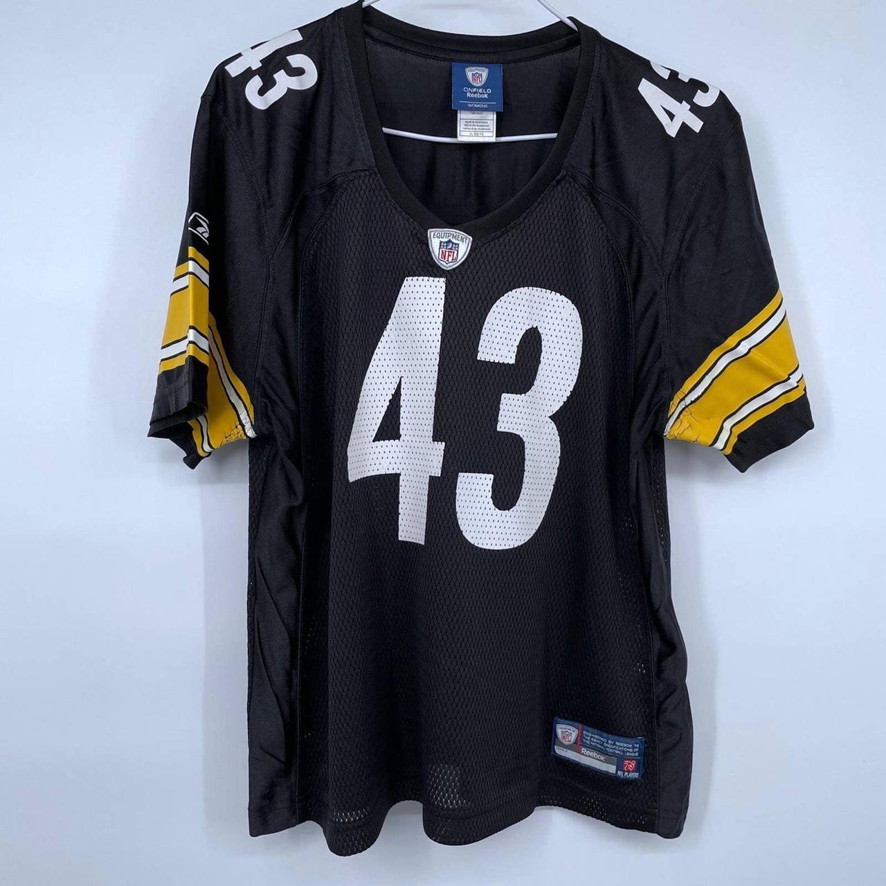 TROY POLAMALU PITTSBURGH STEELERS VINTAGE 2000'S REEBOK JERSEY