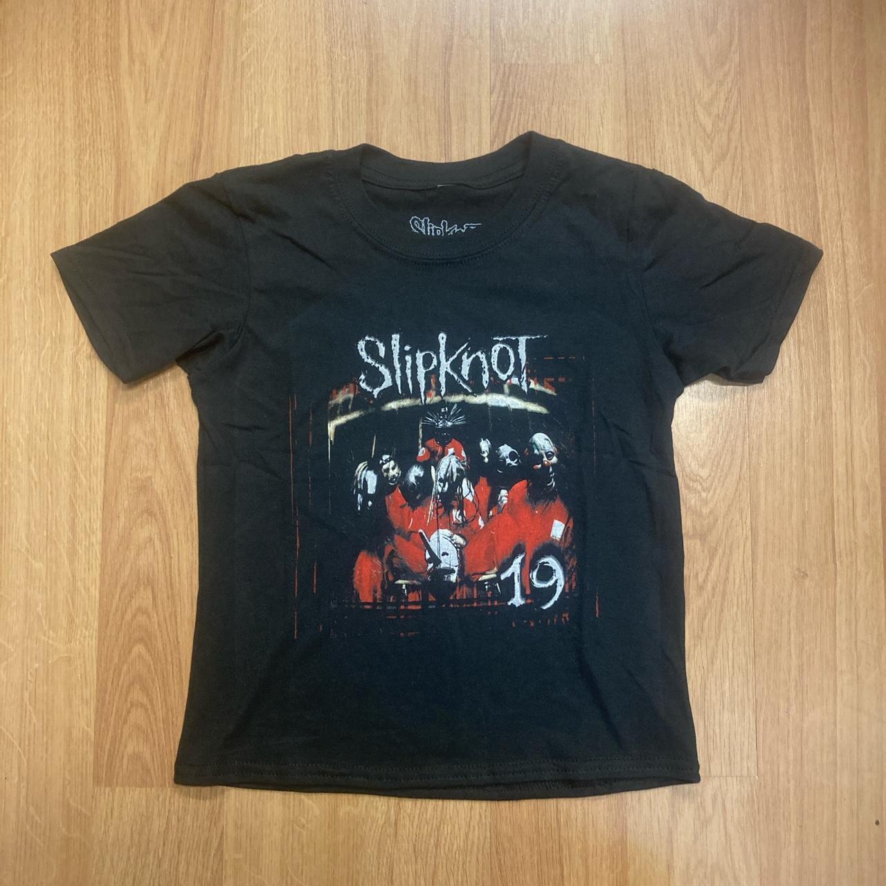 SLIPKNOT KIDS T-SHIRT: DEBUT ALBUM - 19 YEARS (BACK... - Depop