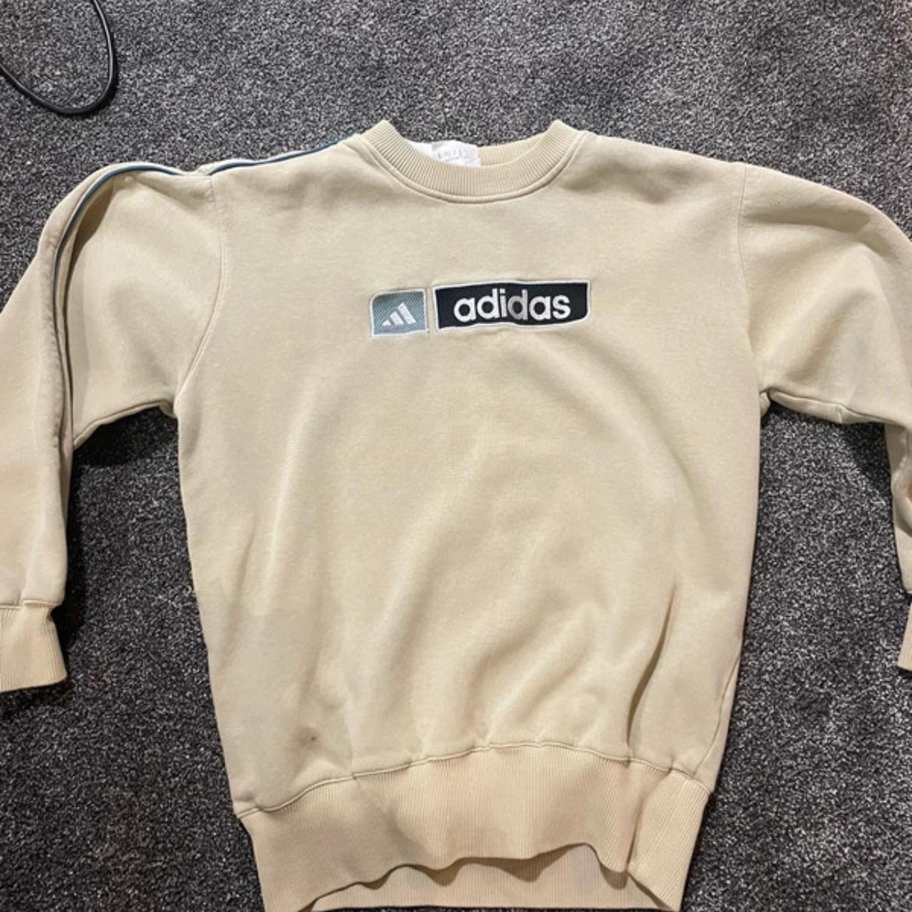 Adidas beige jumper best sale