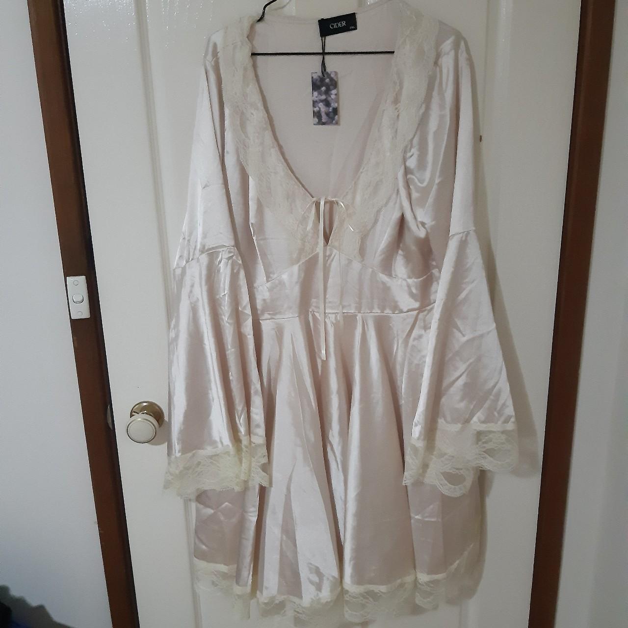 💞 Satin frilly Vintage or Fairy type dress 💞 Cider... Depop