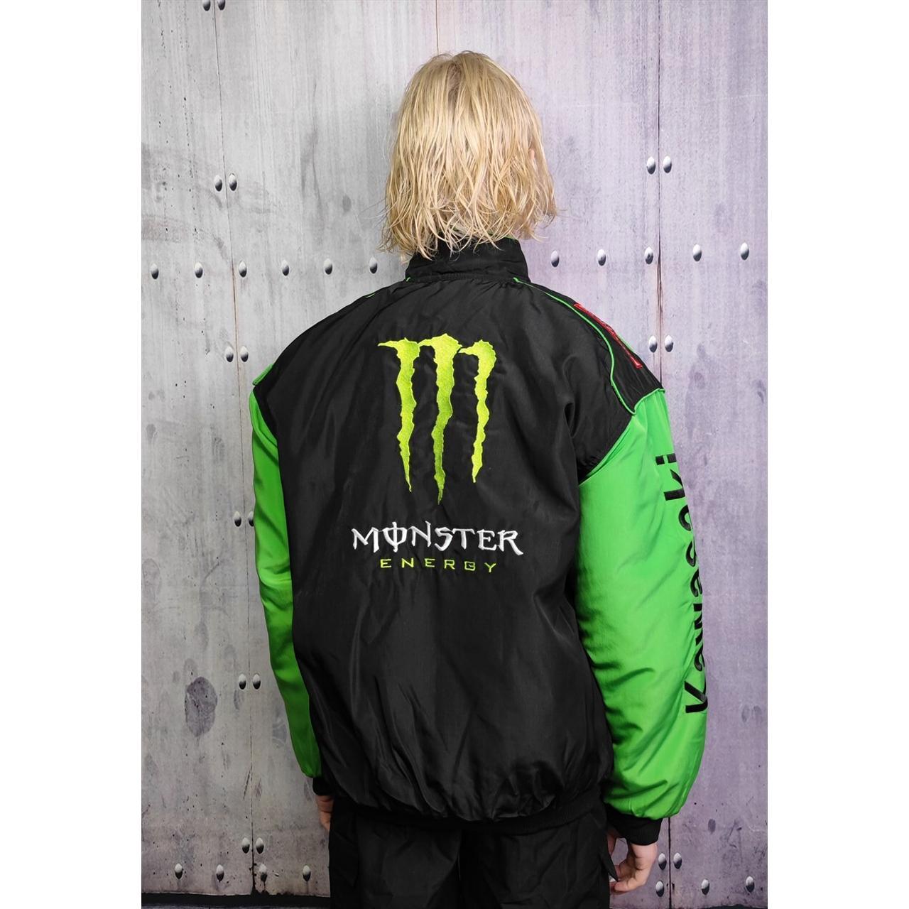 rosymonster アウター Monster motorcycle jacket patch Kawasaki racer | Depop