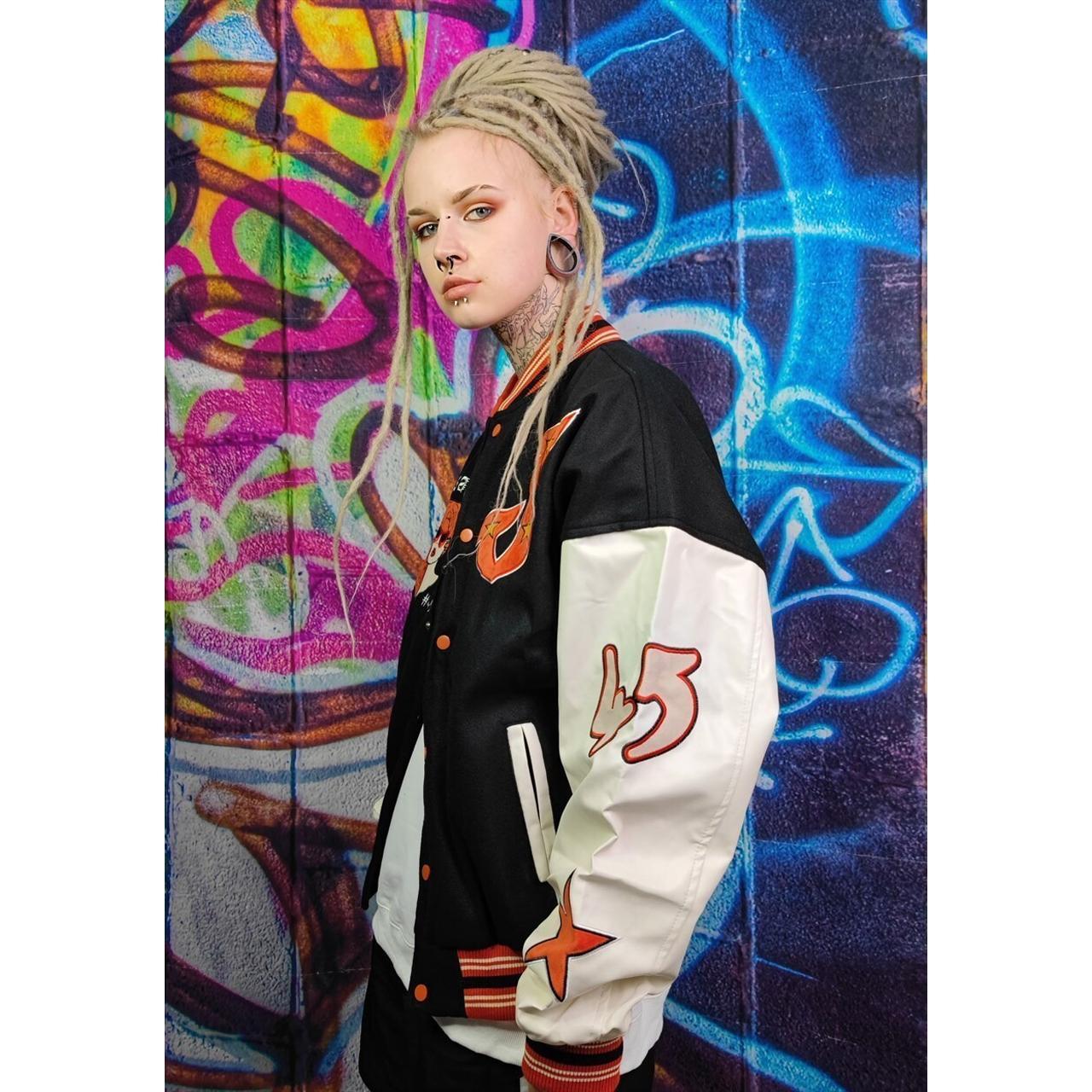 Retro varsity jacket star patch Y2K baseball bomber | Depop