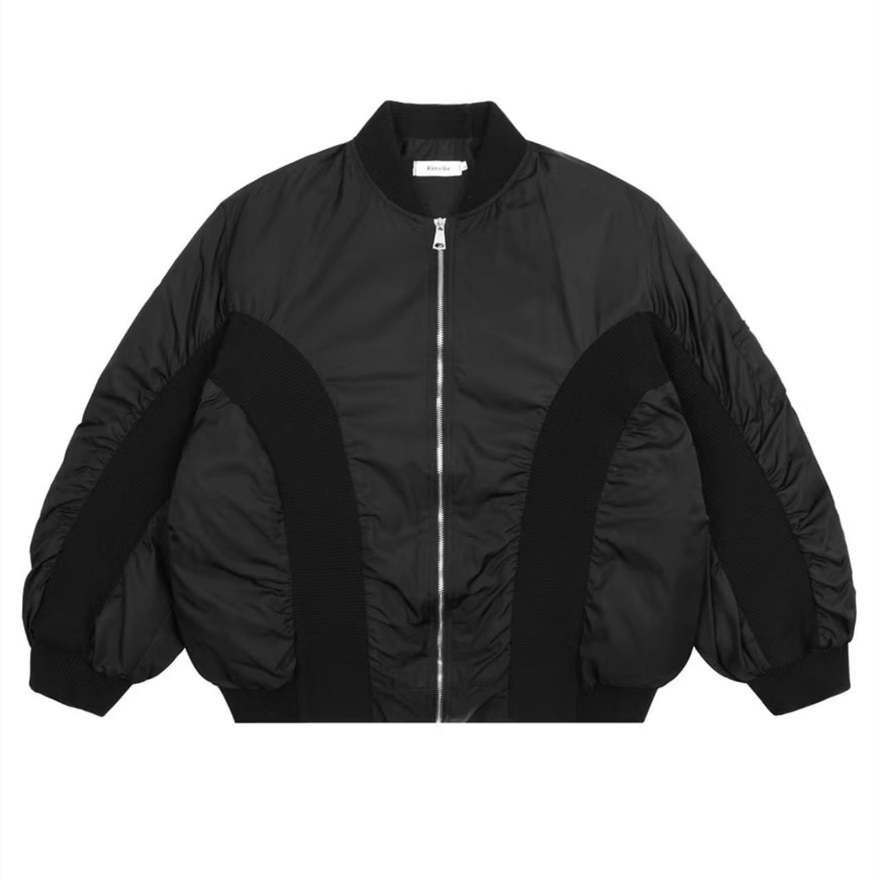 Grunge MA-1 jacket drop shoulder bomber retro coat... - Depop