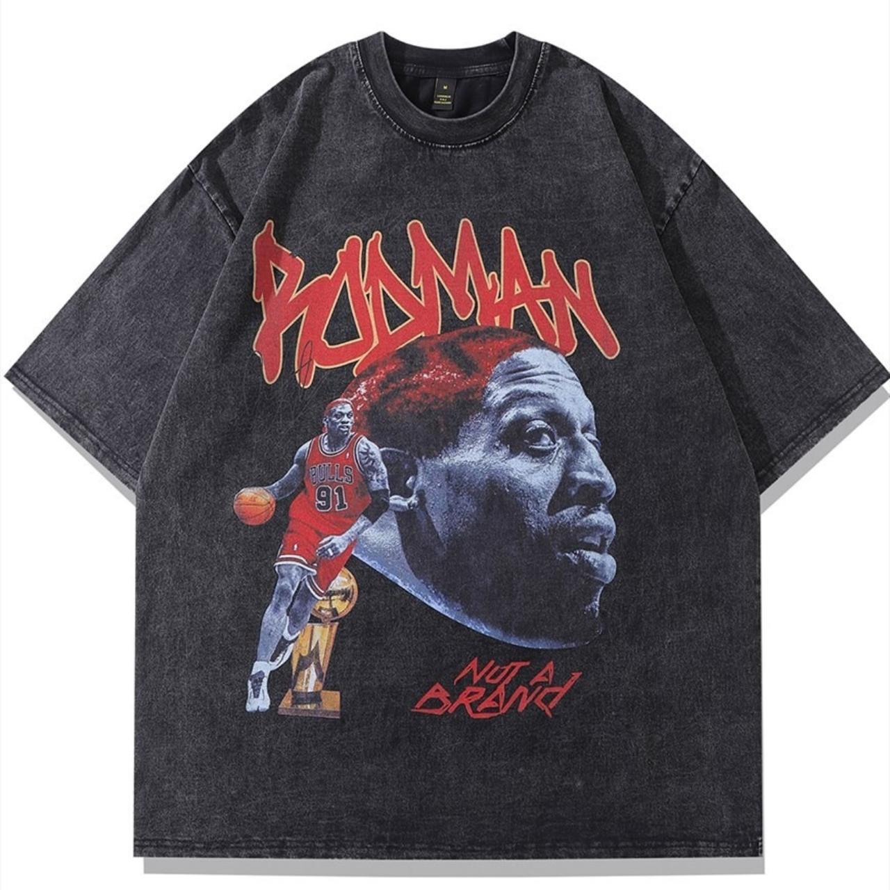 Dennis Rodman t-shirt grunge basketball tee retro... - Depop