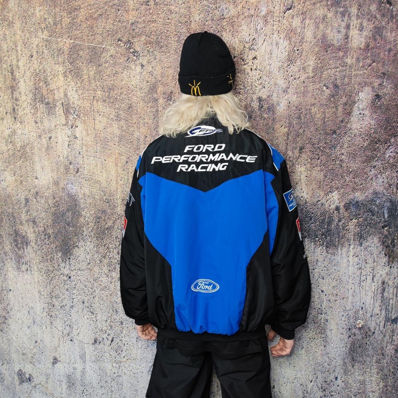 Ford racing jacket multi patch motorcycle varsity | Depop