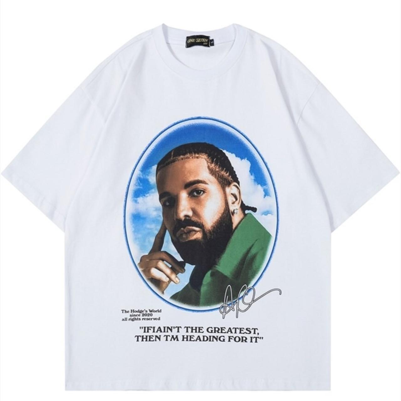 Drake t-shirt rapper print tee vintage hip-hop top... - Depop