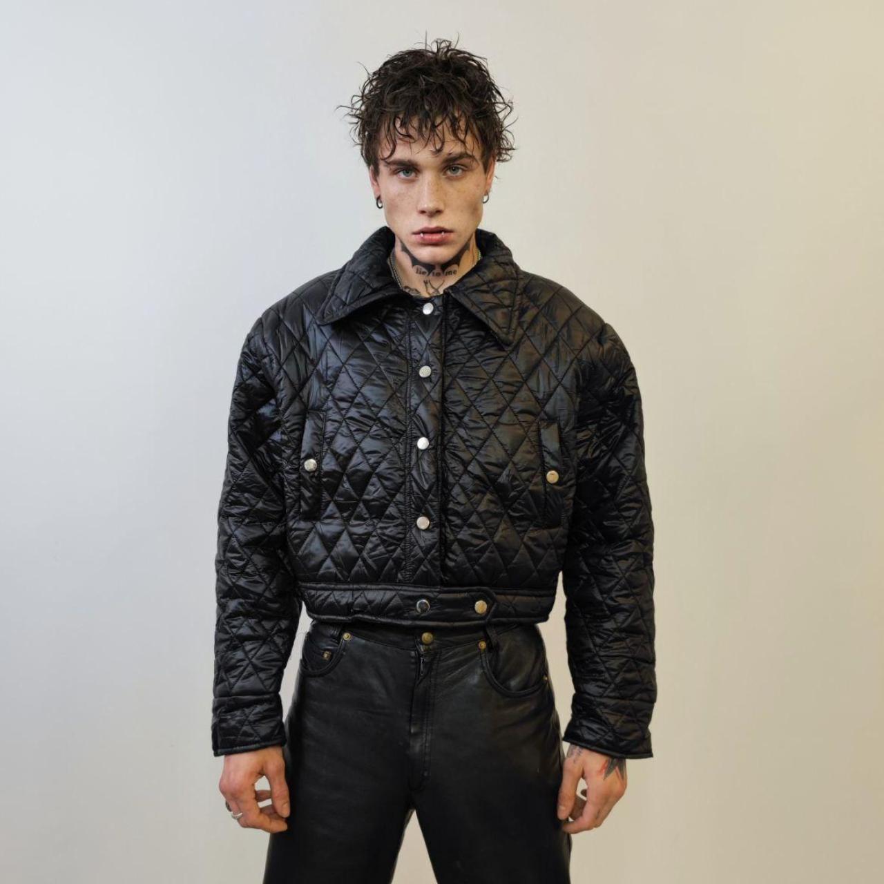 Cropped bomber puffer jacket hotsell