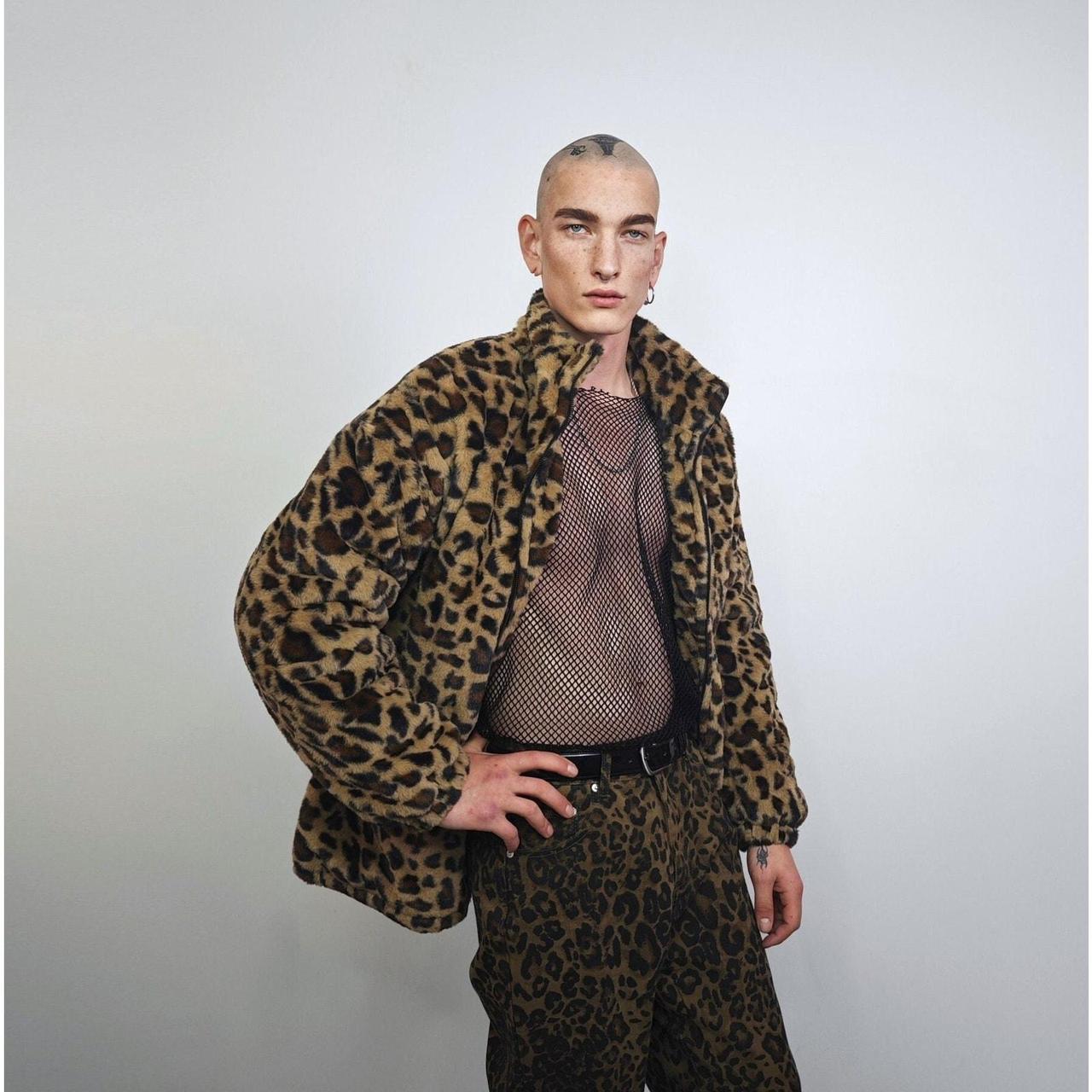 Cheetah print fleece jacket best sale