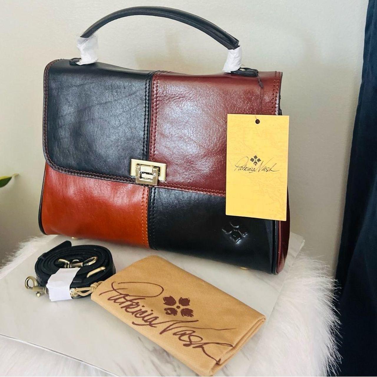 Patricia Nash Yoeky Leather Top-Handle Crossbody Bag