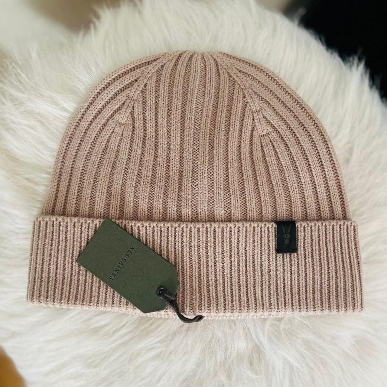 ALL SAINTS Rib Mix Wool Blend Beanie Hat Color:... | Depop