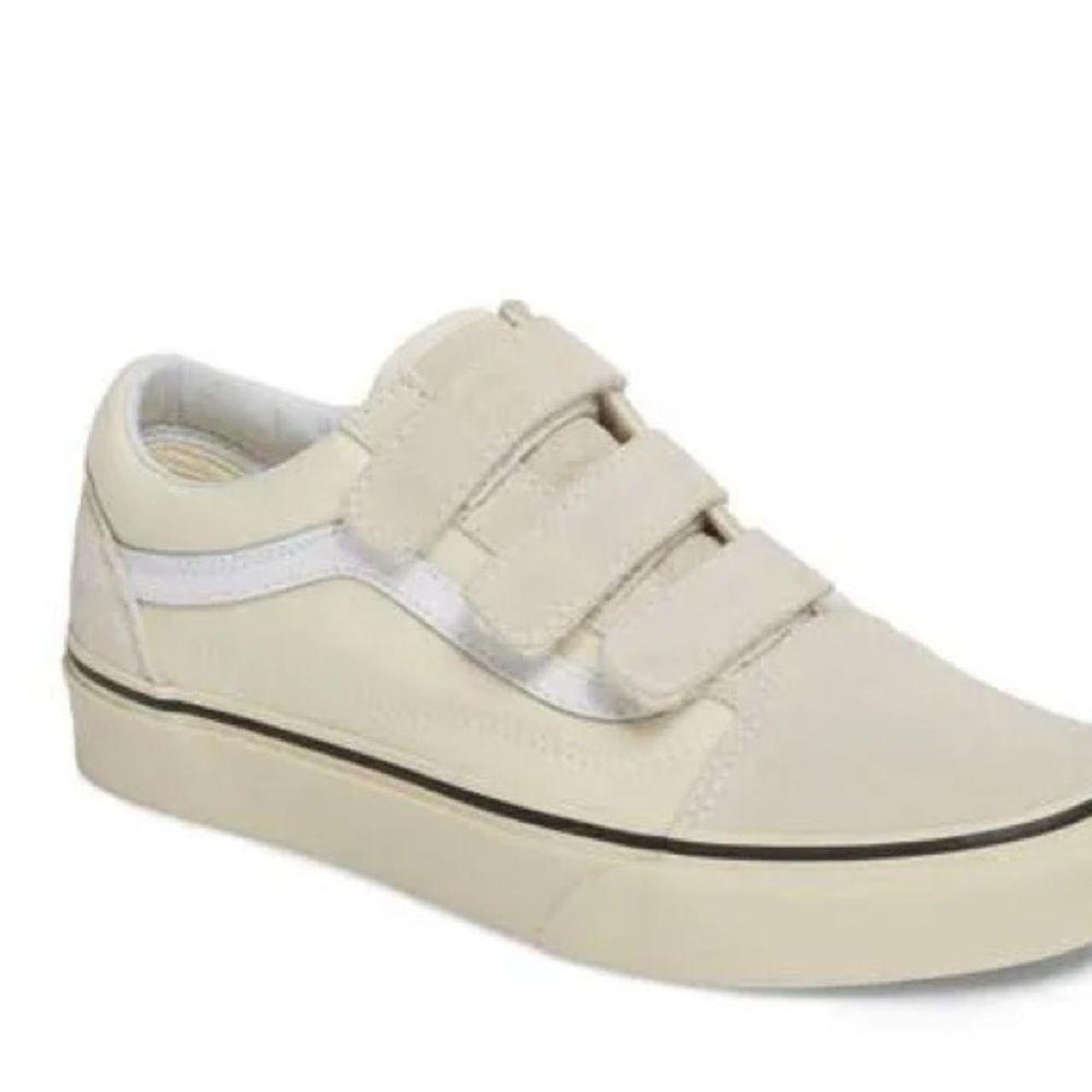 Beige 2025 velcro vans