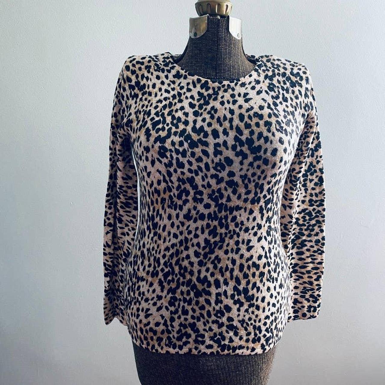 Leopard hotsell cashmere sweater