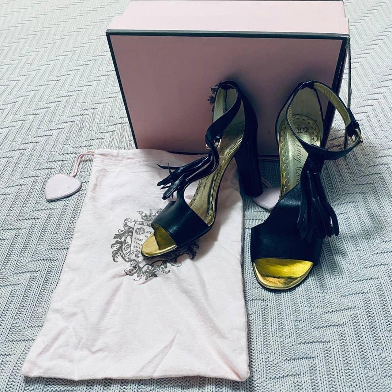 Yellow sales tassel heels