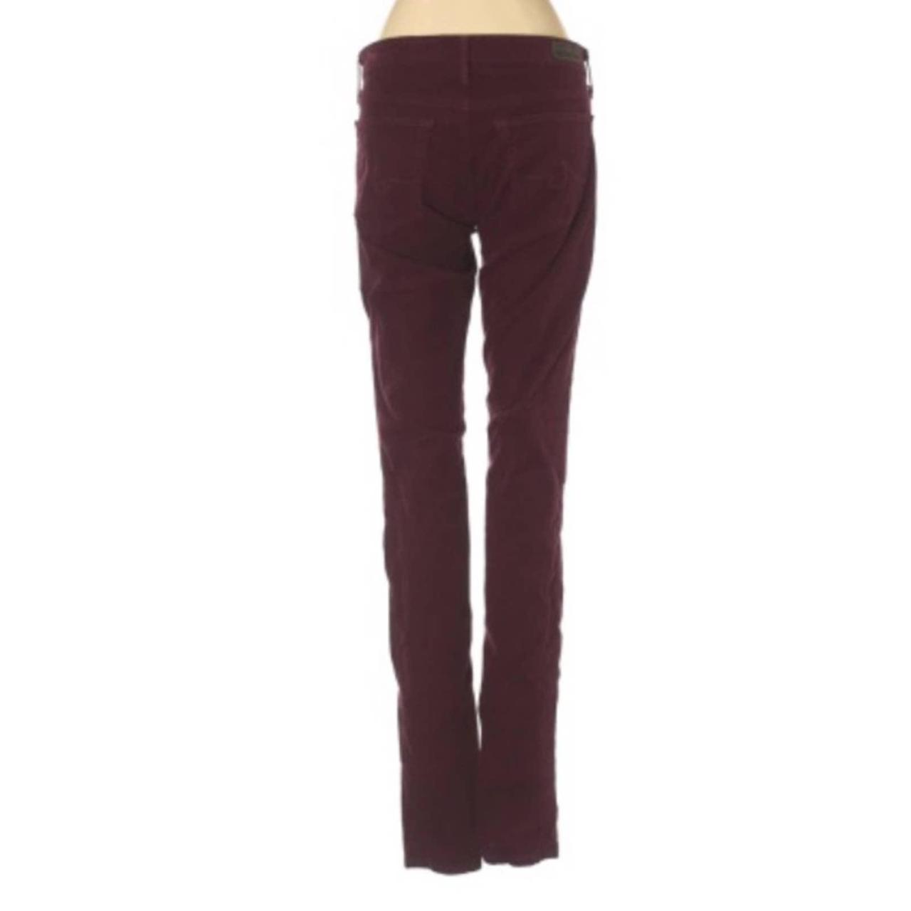 AG Adriano Goldschmied burgundy super skinny