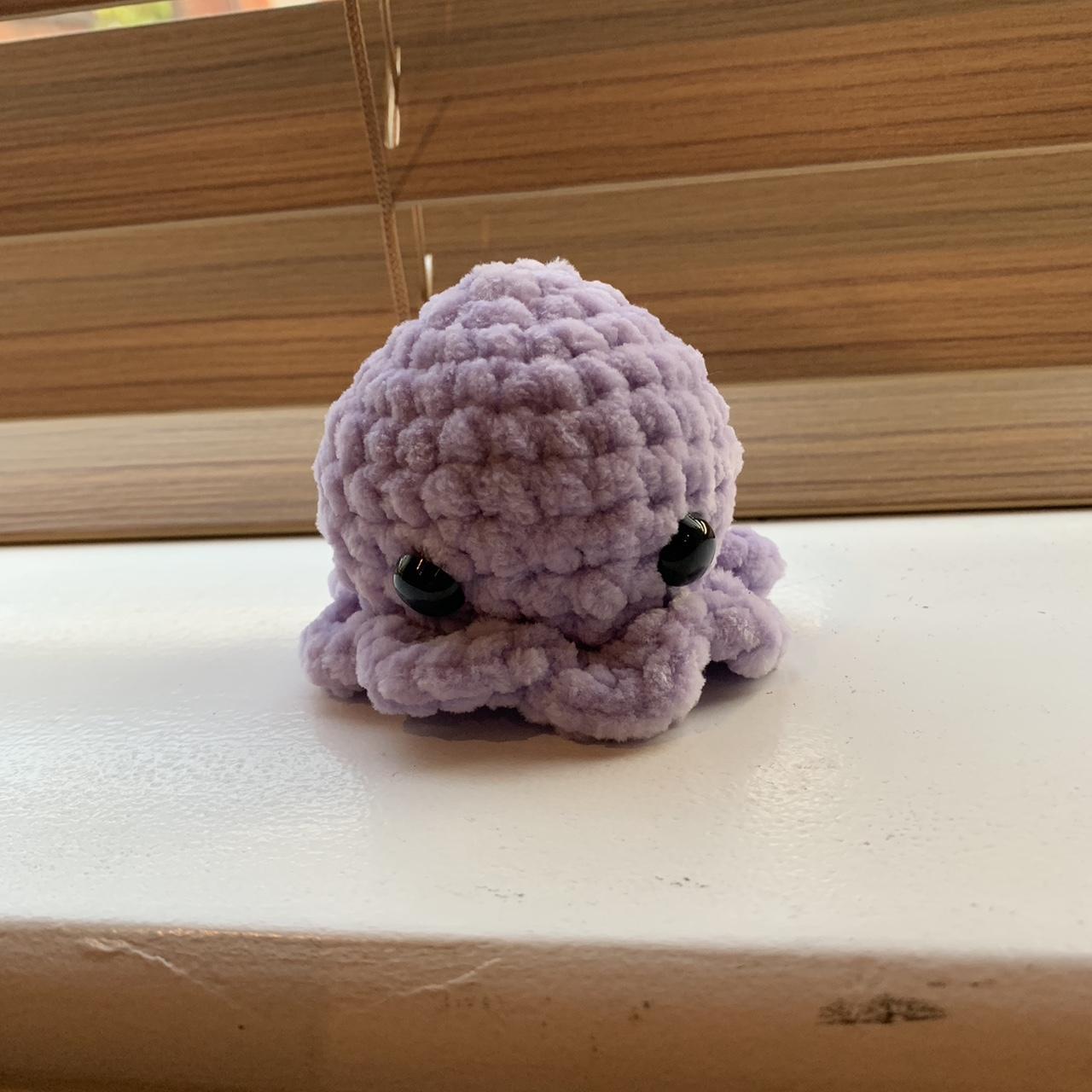 Amigurumi Purple Crochet Mini Octopus 🐙 Soft fluffy Depop