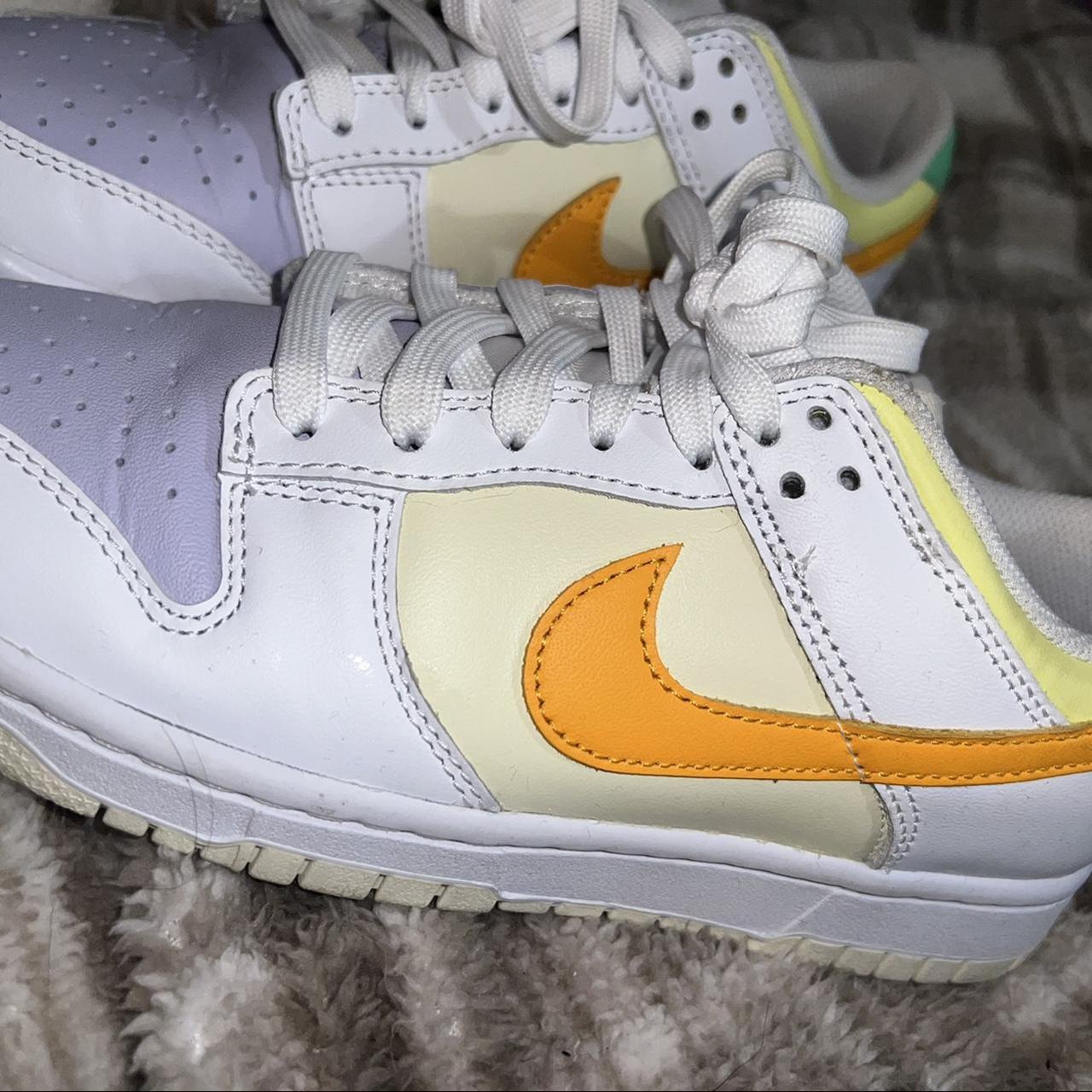 Nike Dunk Low Trainers White Sundial Lt Lemon Twist