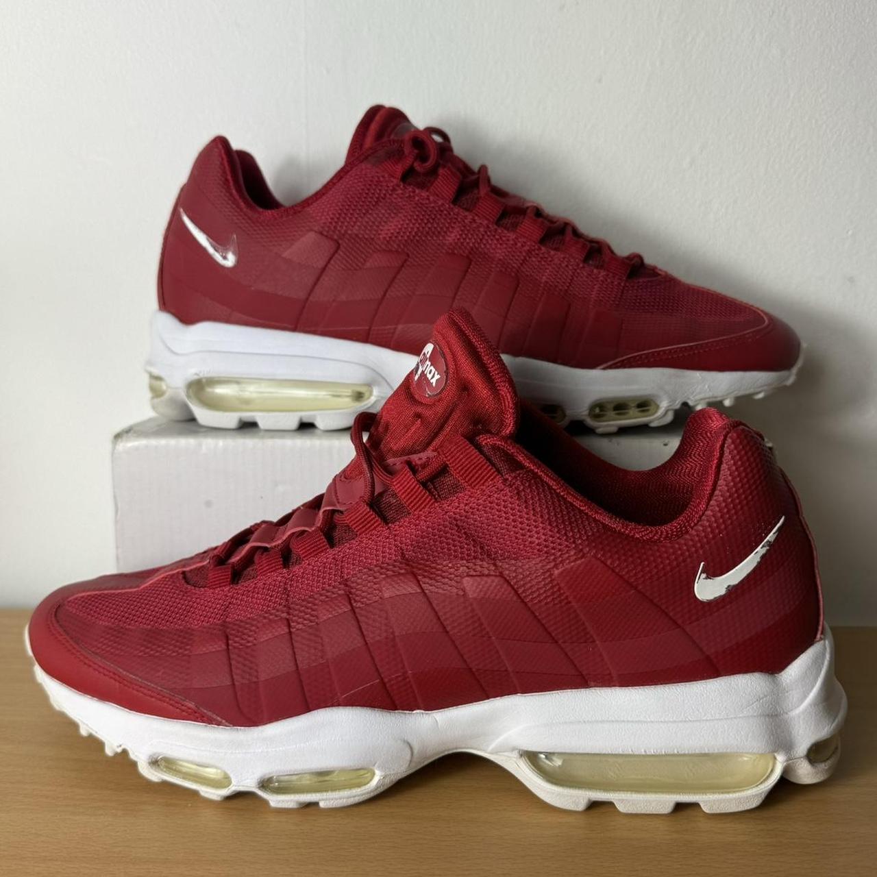 Nike Air Max 95 110 Ultra red and white. Depop