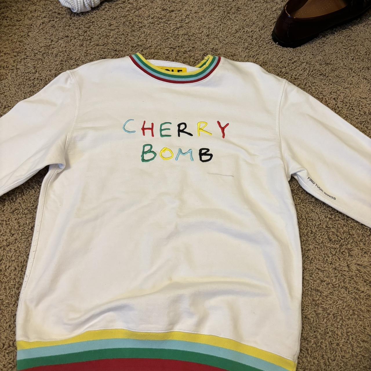 Golf wang cherry bomb crewneck. Small, extremely | Depop