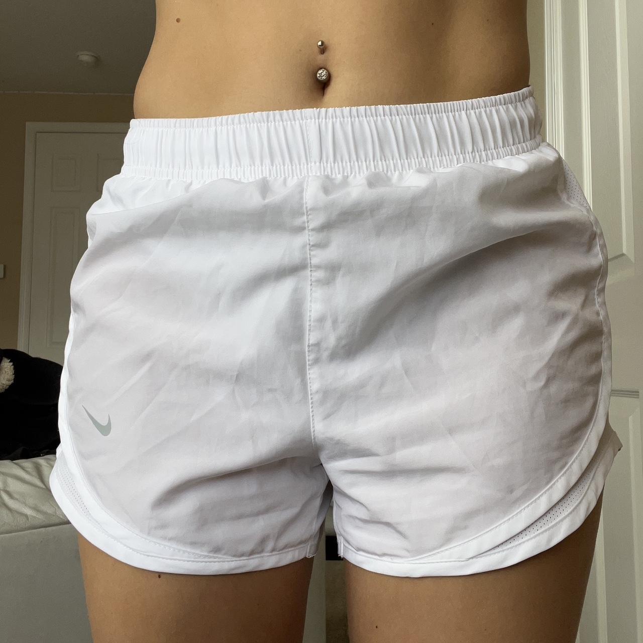 womens white nike running shorts