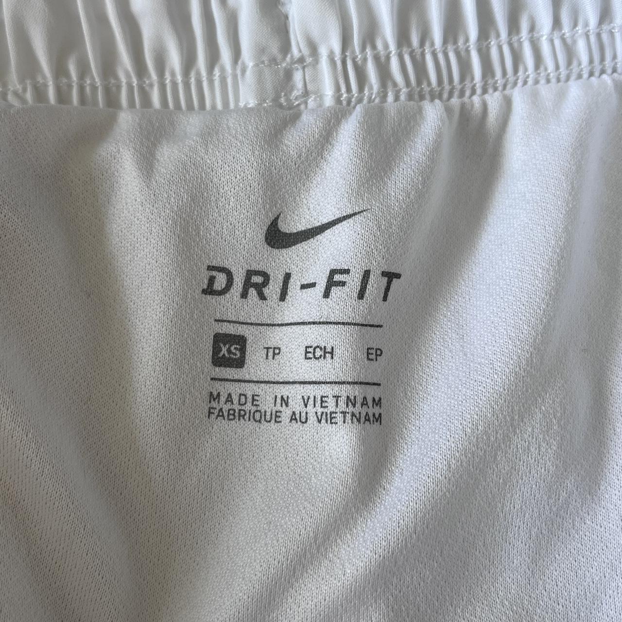 Nike Women’s White Dri-Fit Running Shorts Size: XS •... - Depop