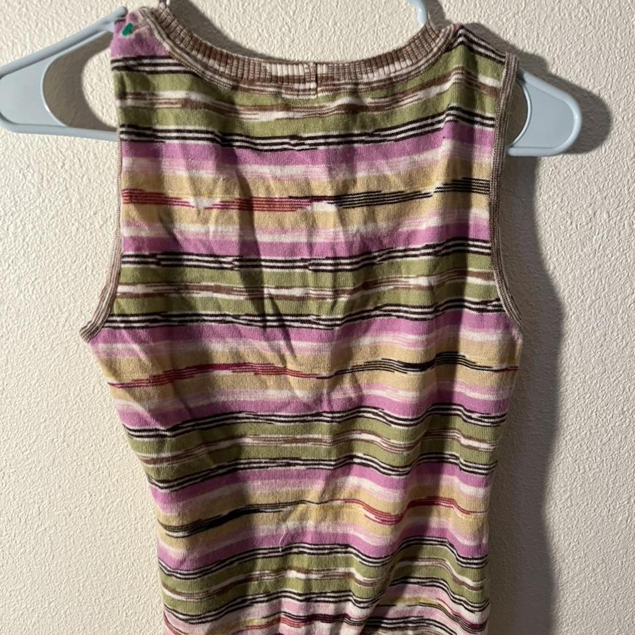 Missoni Women's Pink and Green Vest (2)