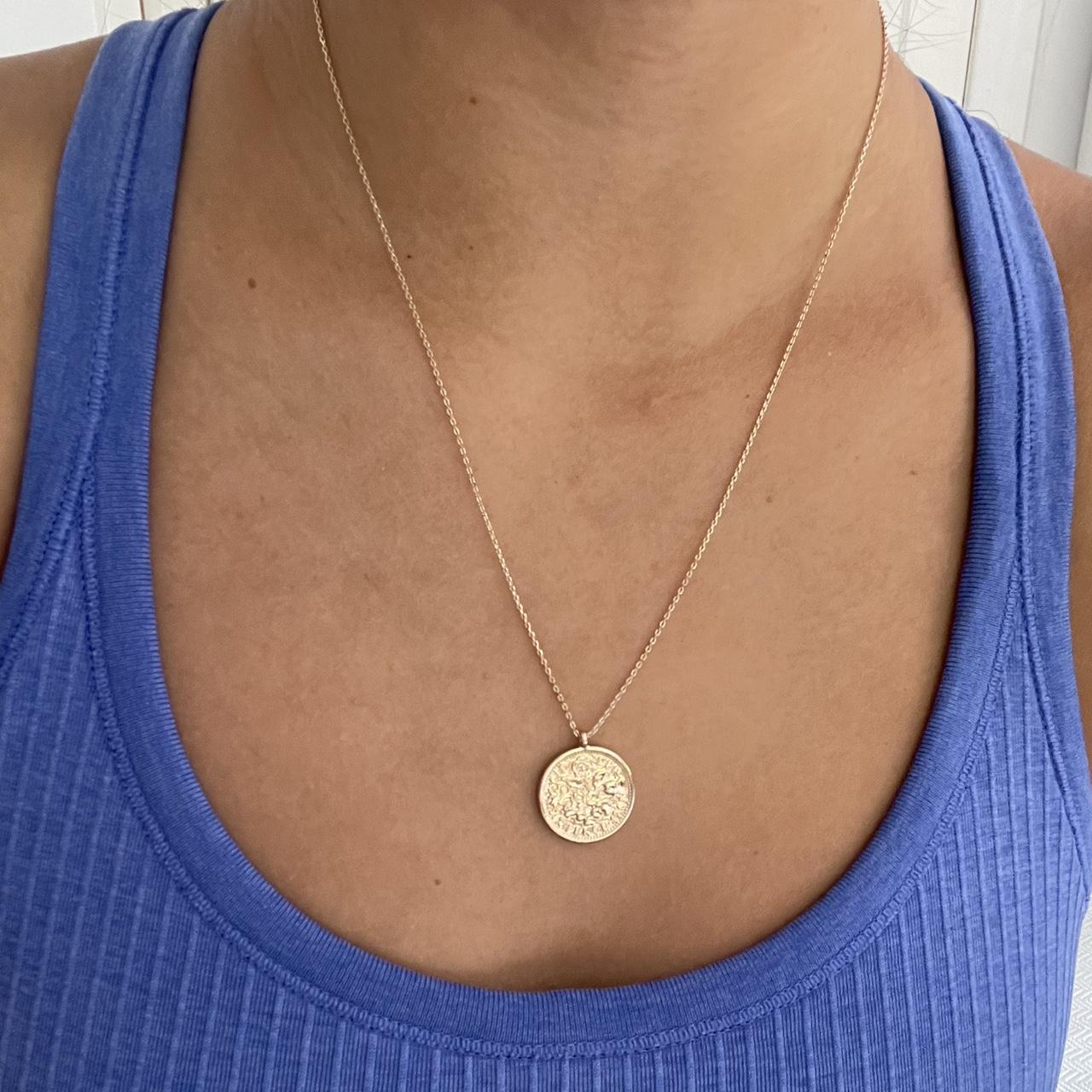 Brandy Melville coin necklace brandymelville necklace Depop