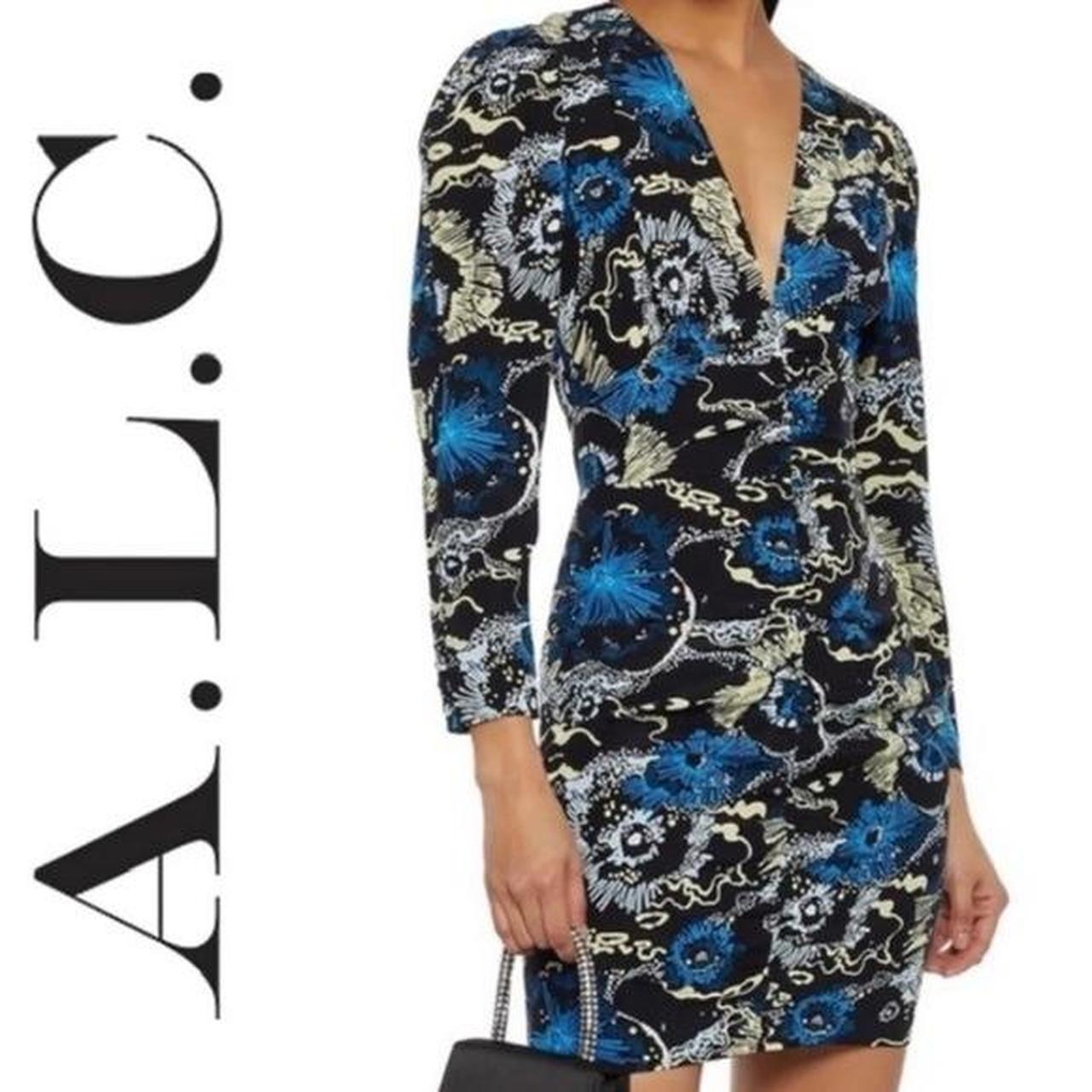 A.L.C. store Roxy V-Neck Long Sleeve Mini Dress