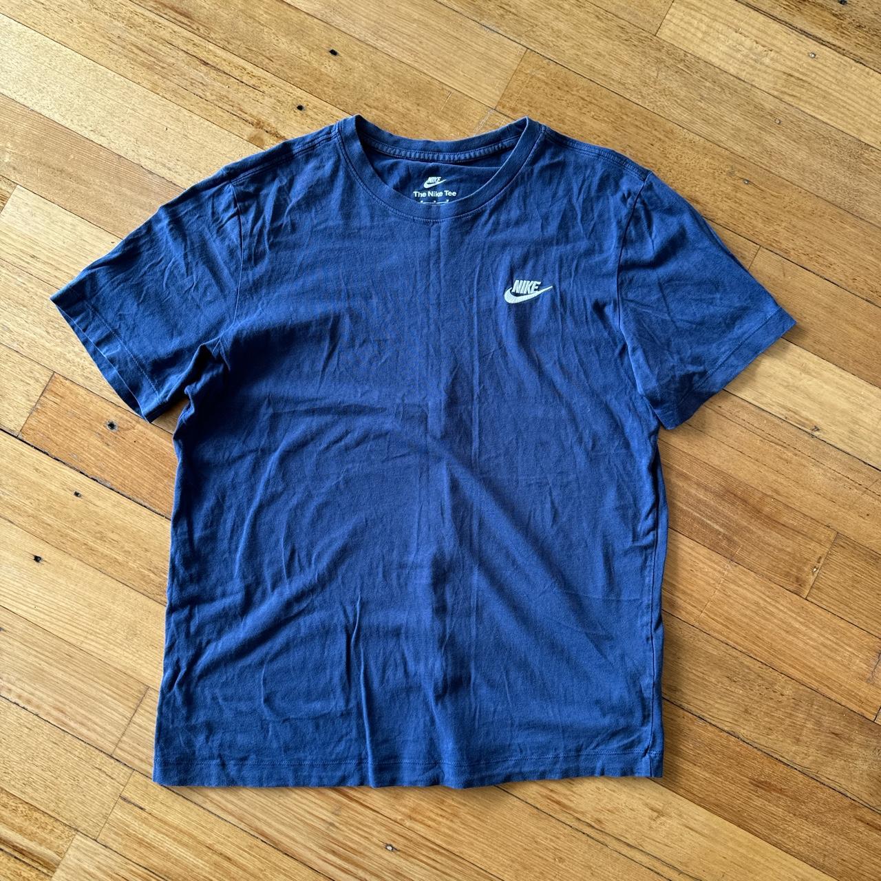 Navy Nike tee 8/10 condition, basic Nike tee. Navy... - Depop