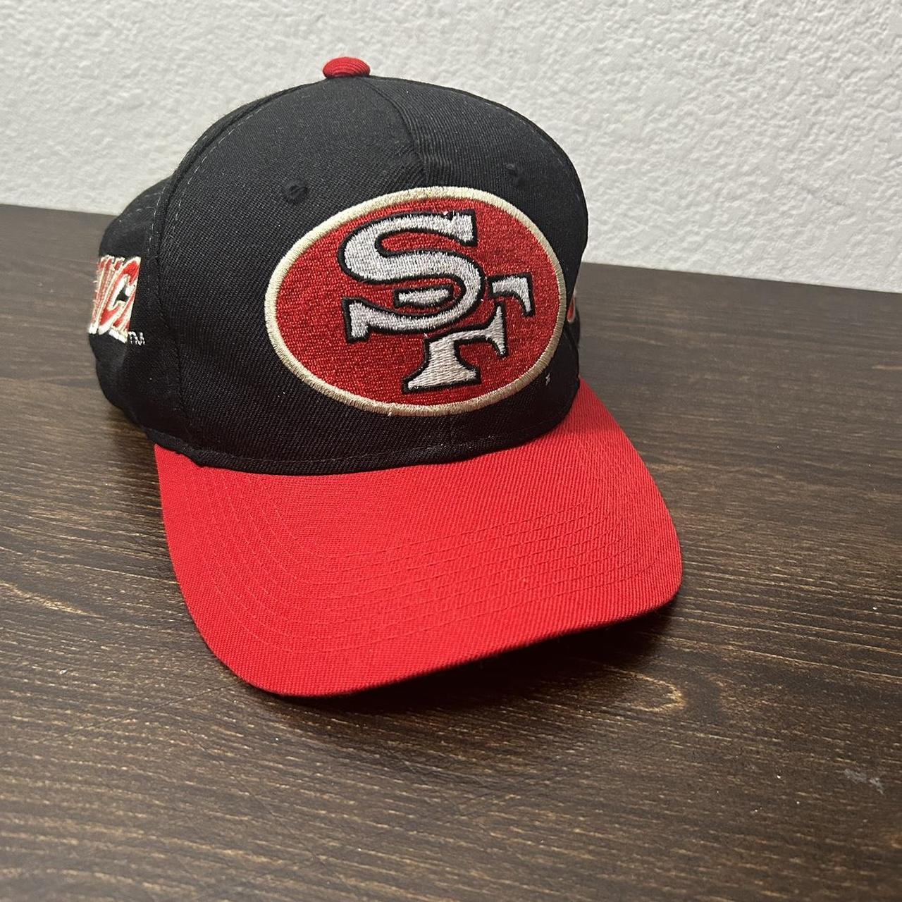 Men's San Francisco 49ers New Era Black Throwback Main Trucker