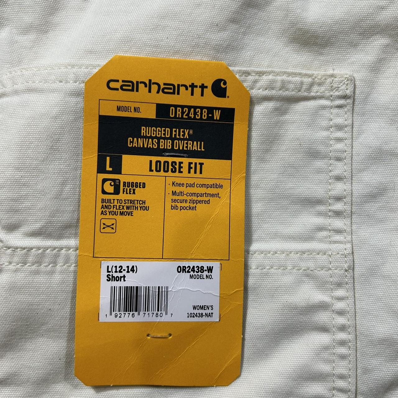 Women’s White Carhartt Overalls Brand new with tags Depop