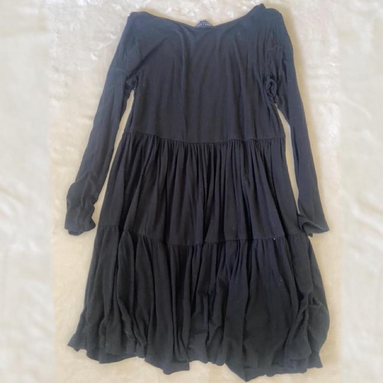 american eagle soft and sexy black flowy dress... - Depop