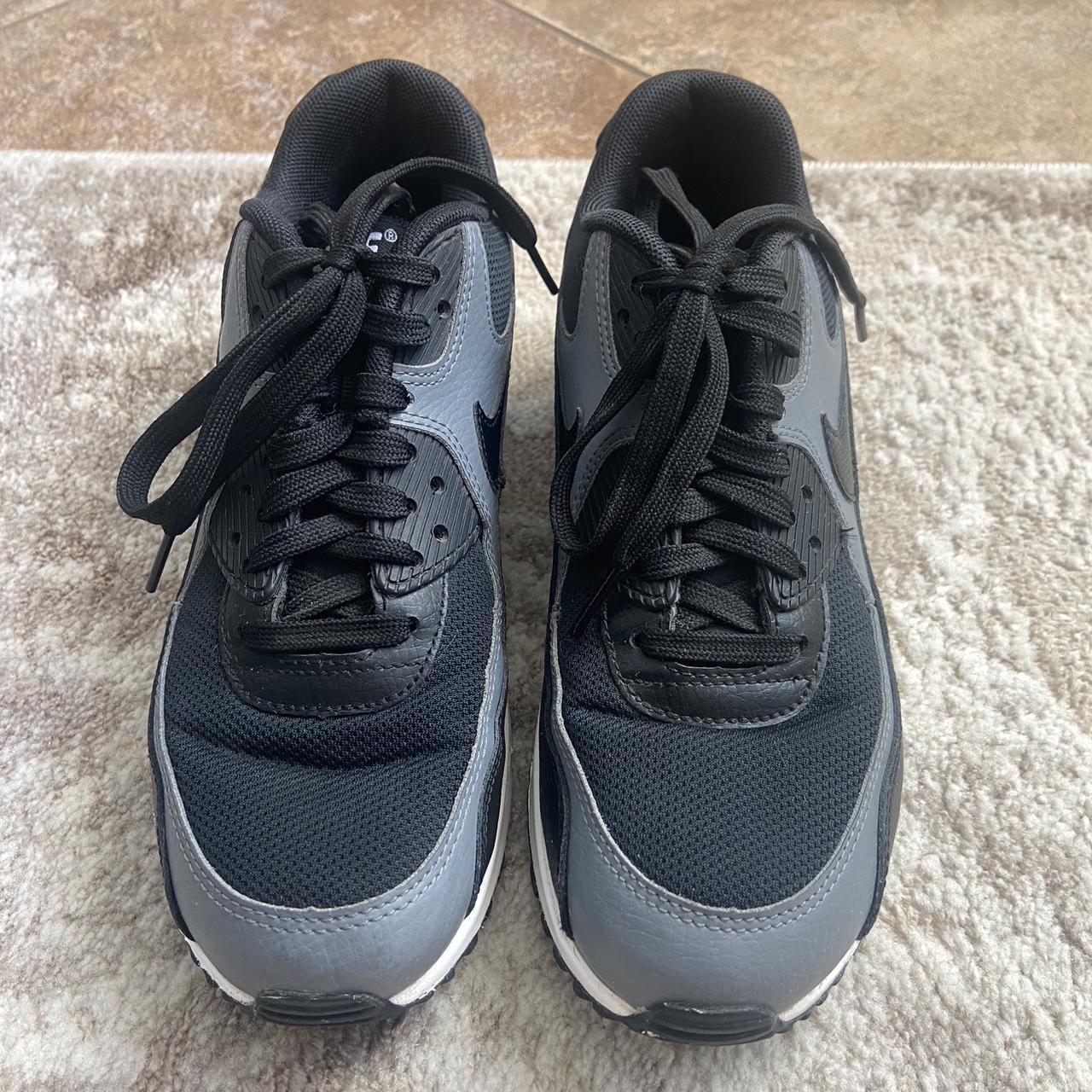 NIKE AIR black sneakers worn only a couple of... - Depop