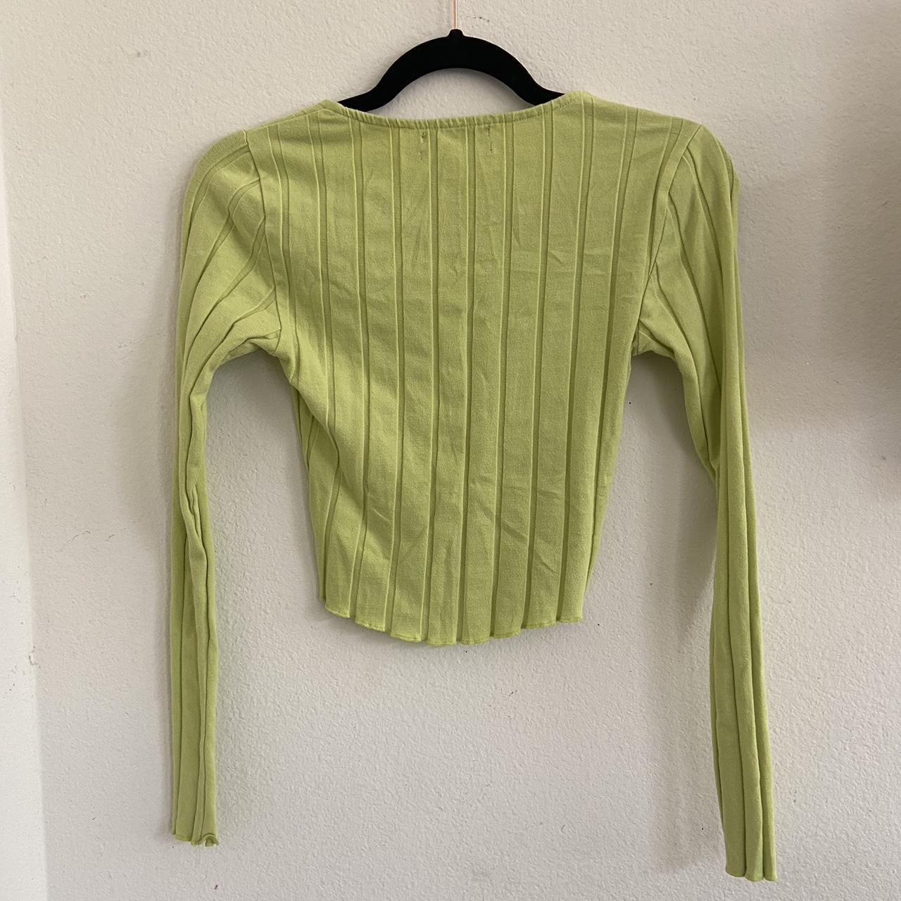 Urban outfitters lime square neck top !! free... - Depop