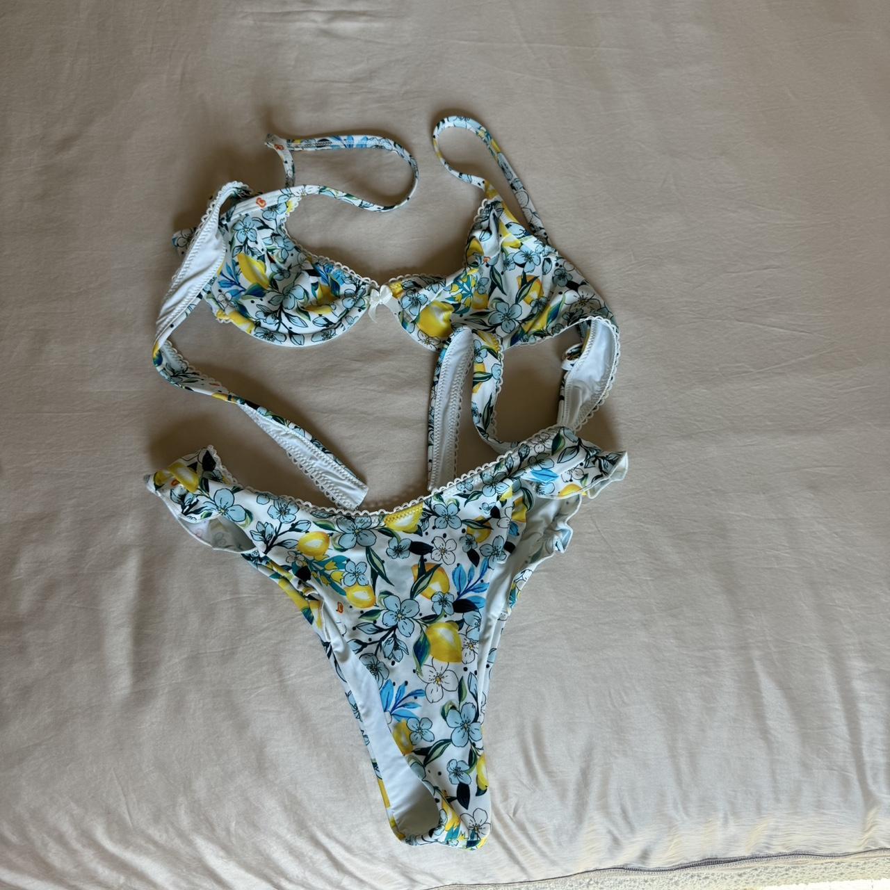 Blackbough bikini Candice ruffled cheeky bottoms -... - Depop