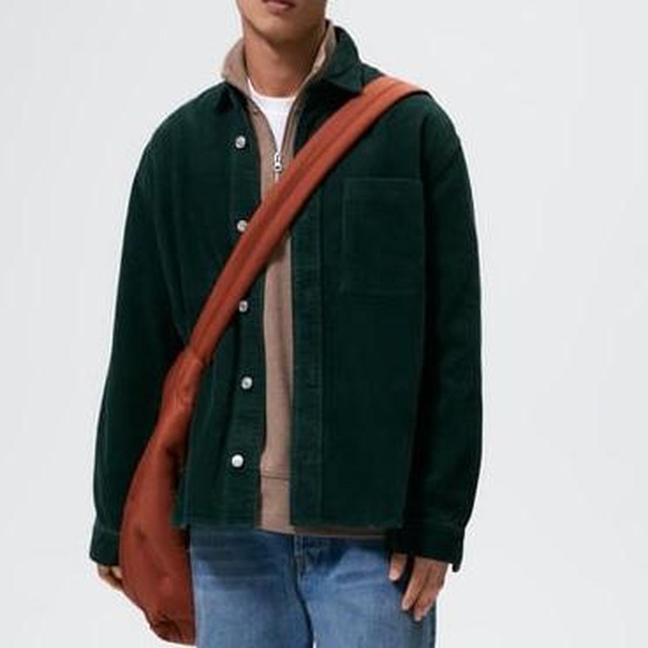 Zara Men's Green Jacket Depop