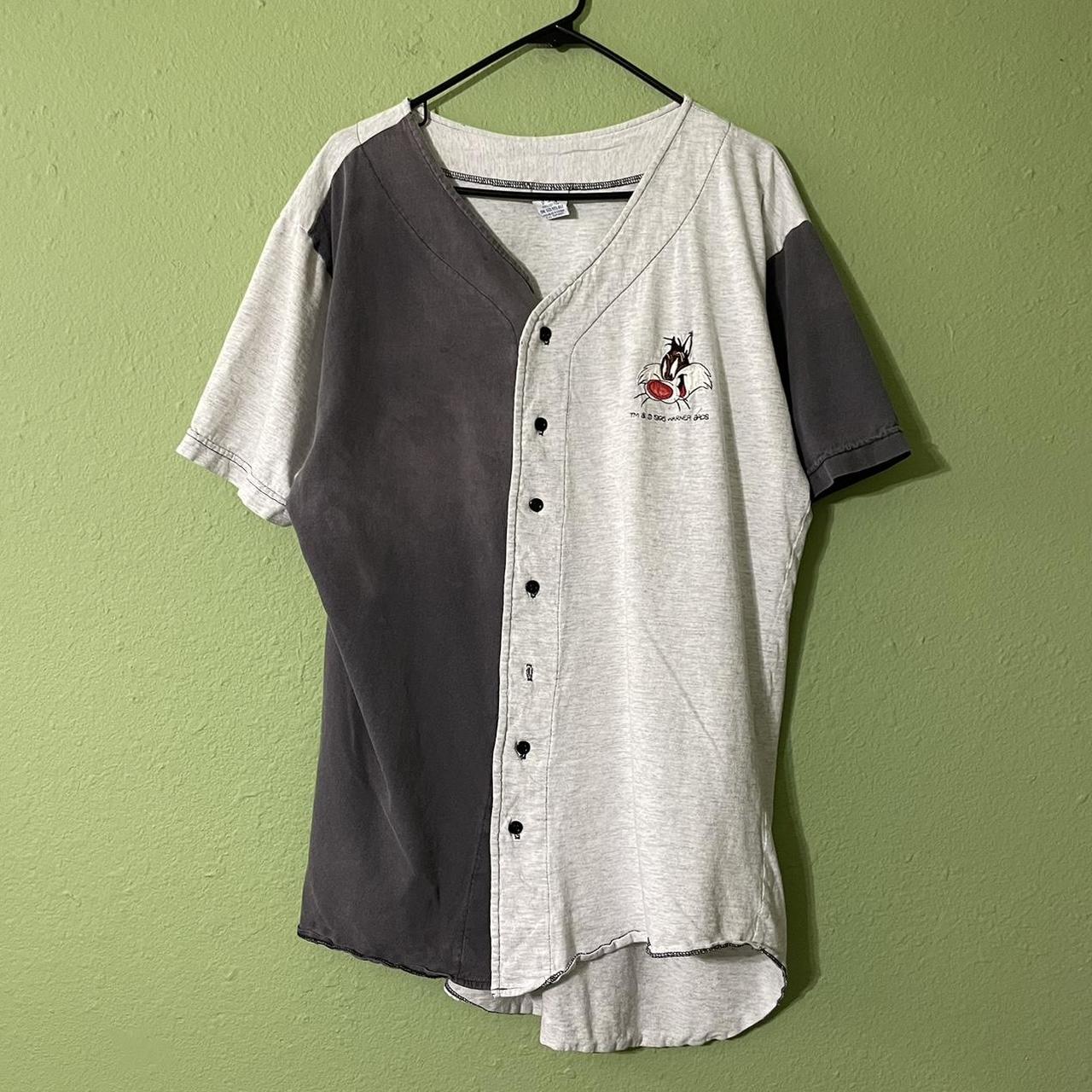 vintage stanford baseball jersey with embroidered - Depop