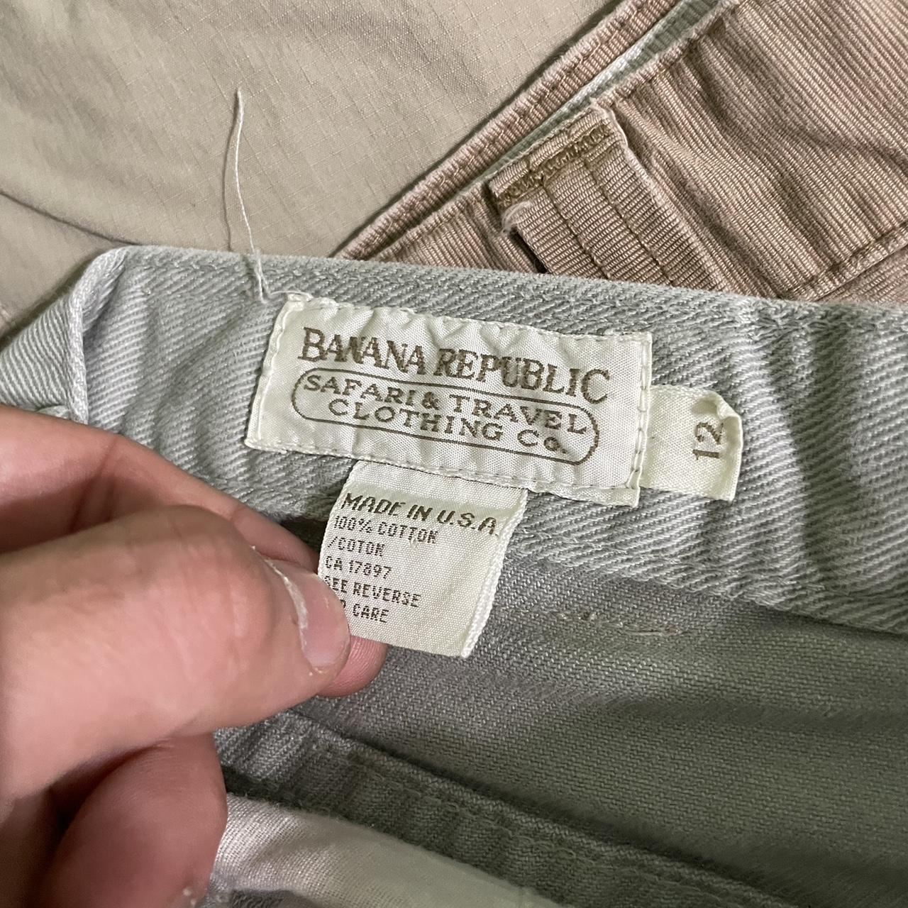 Vintage Banana Republic Safari/travel Jean shorts in