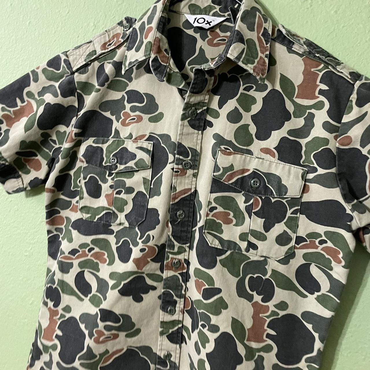 Duck Camouflage Epaulette shirt by 10x made out of... - Depop