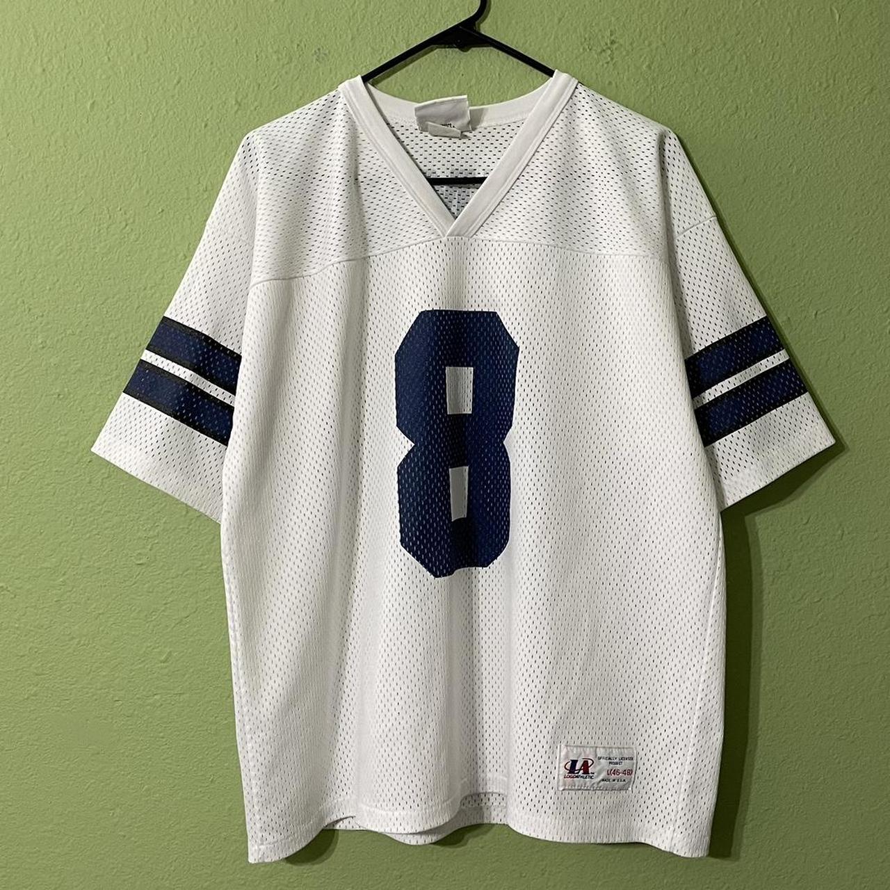 Vintage Reebok Dallas Cowboys Troy Aikman Jersey - Depop