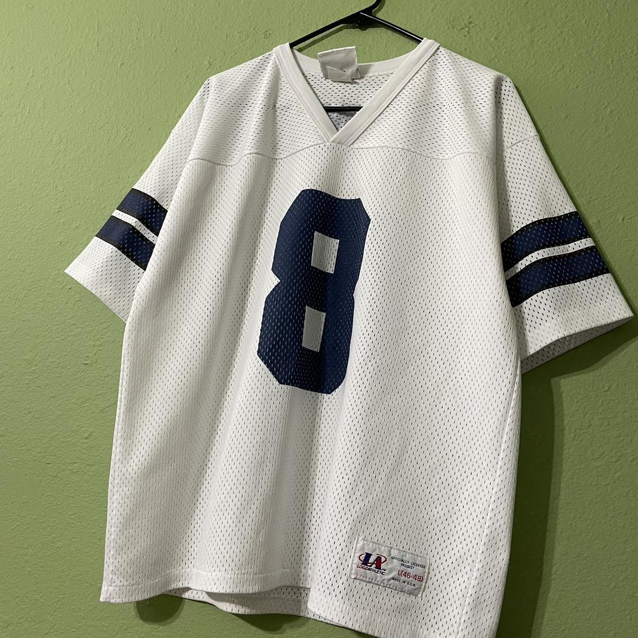 Vintage Logo Athletic TROY AIKMAN Dallas Cowboys Jersey Size L 46