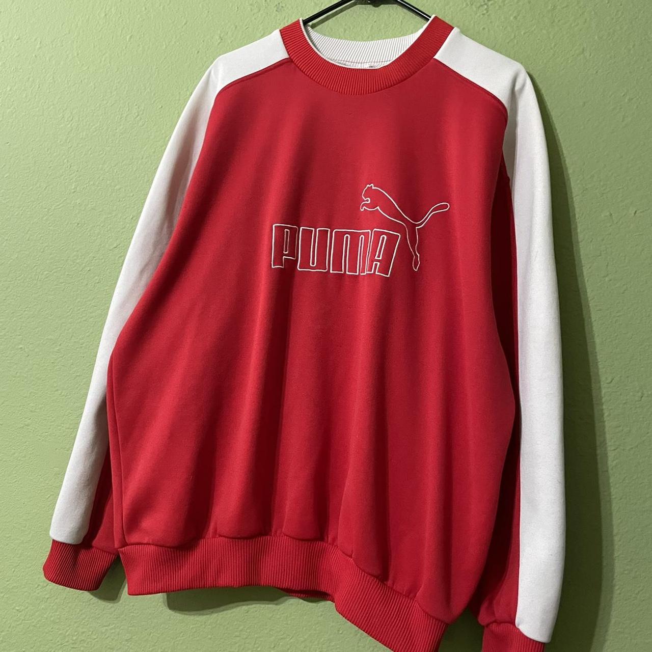 Puma sweatshirt cheap red white blue