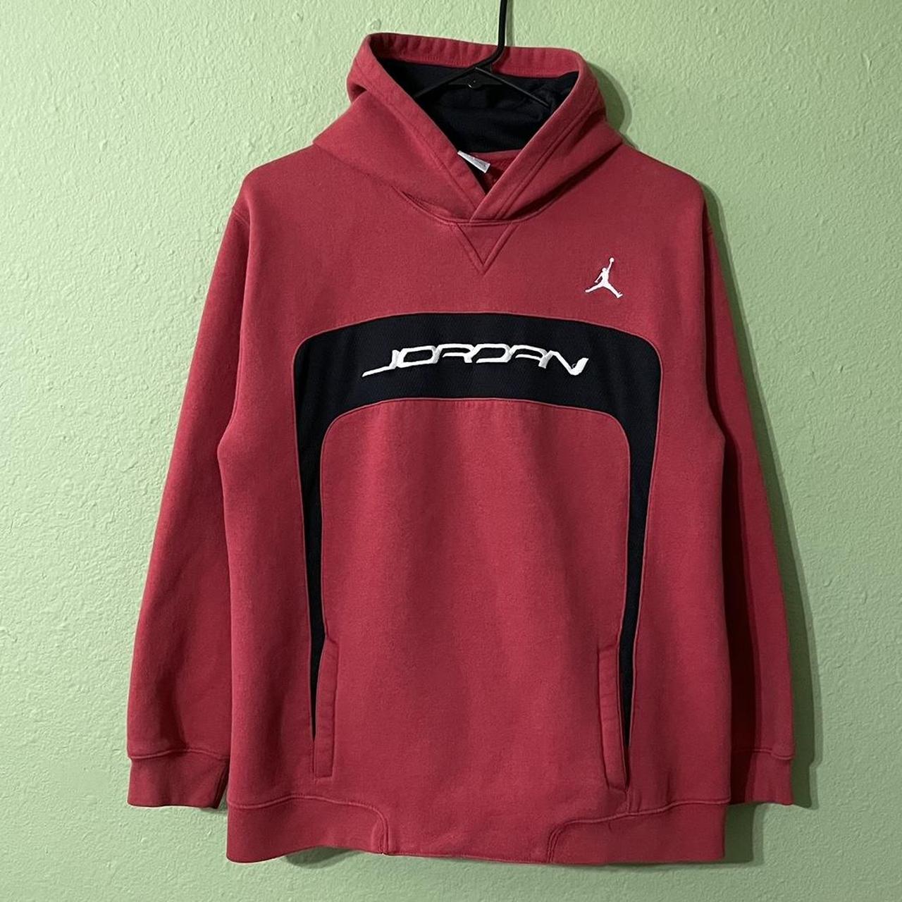 mens red jordan hoodie